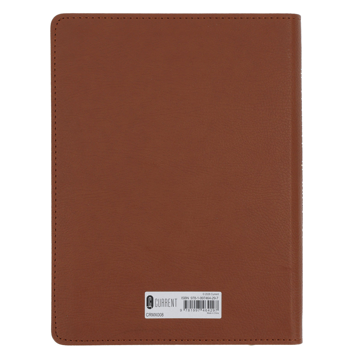 2027 John Maxwell A5 Diary - Daily Planner Brown - Imitation Leather with Zip