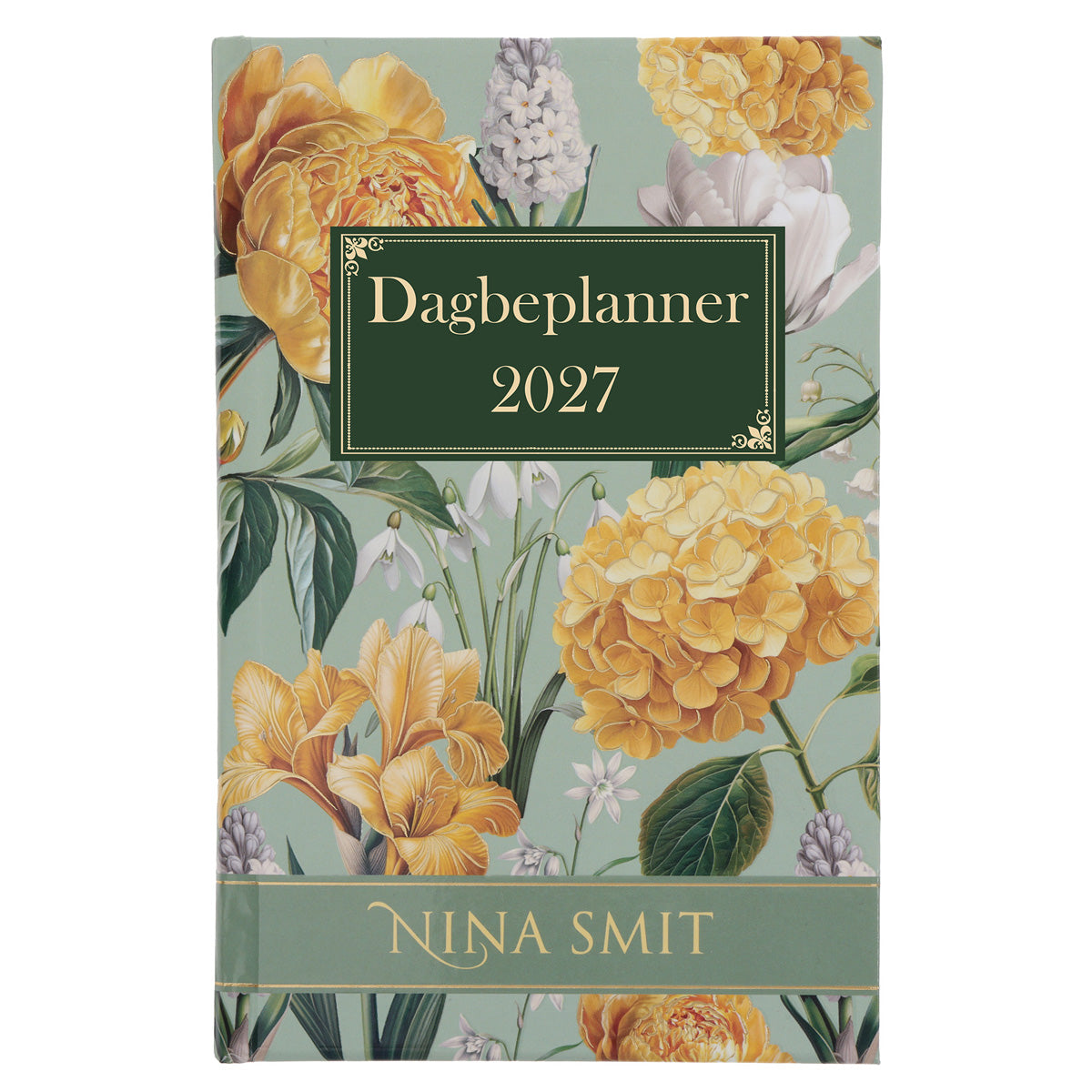 2027 Nina Smit Dagboek - Dagbeplanner Groen en Geel - Hardeband