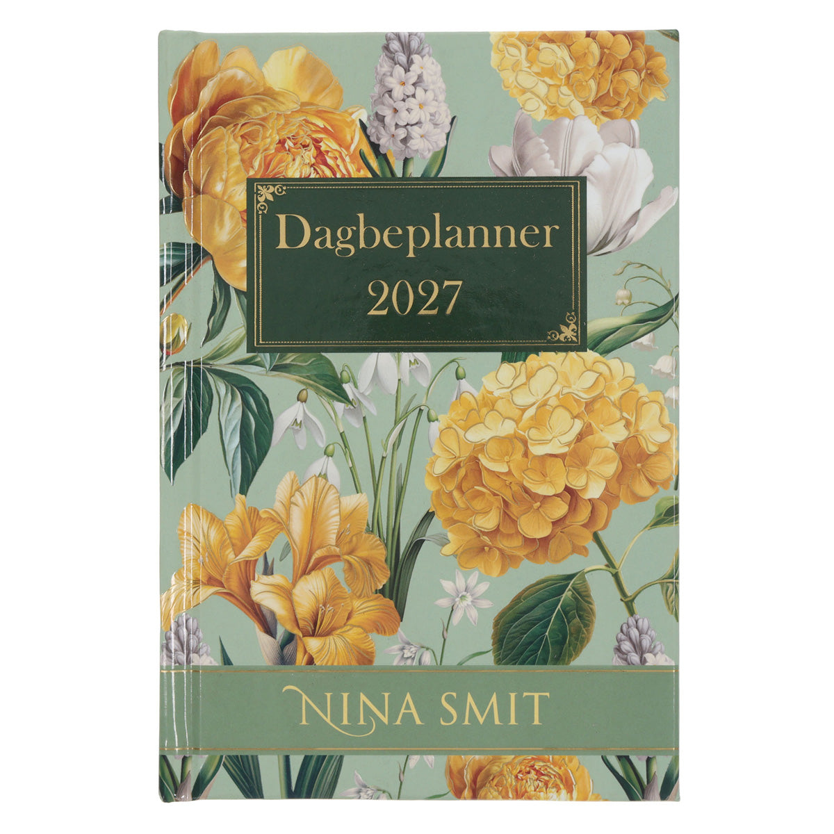 2027 Nina Smit Dagboek - Dagbeplanner Groen en Geel - Hardeband