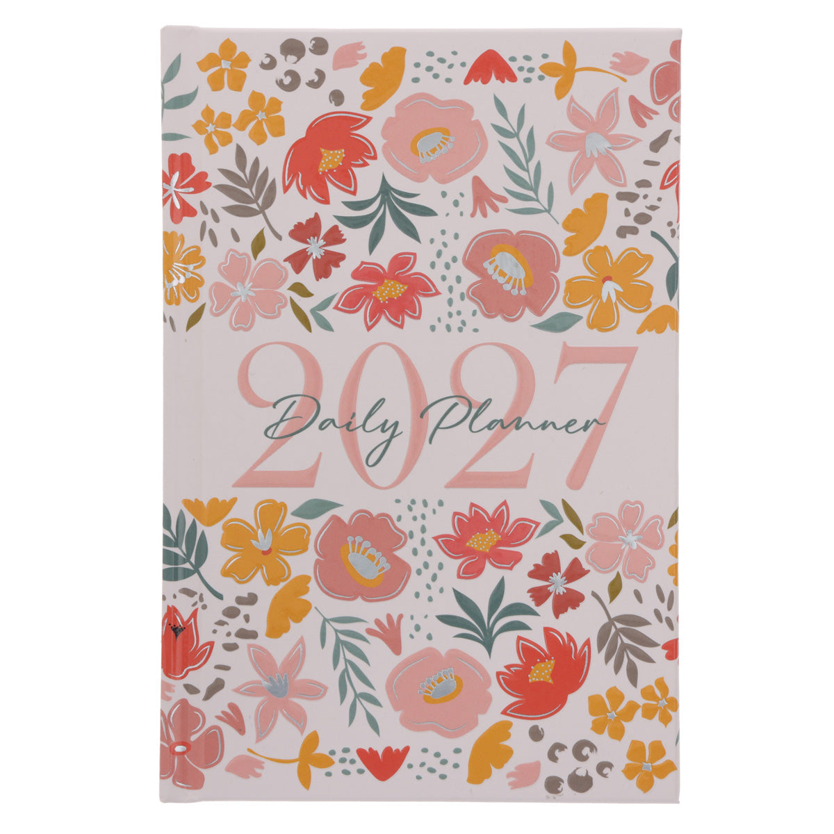 2027 Diary - General Christian Daily Planner for Women - Coral - Hardcover with Stationery Set