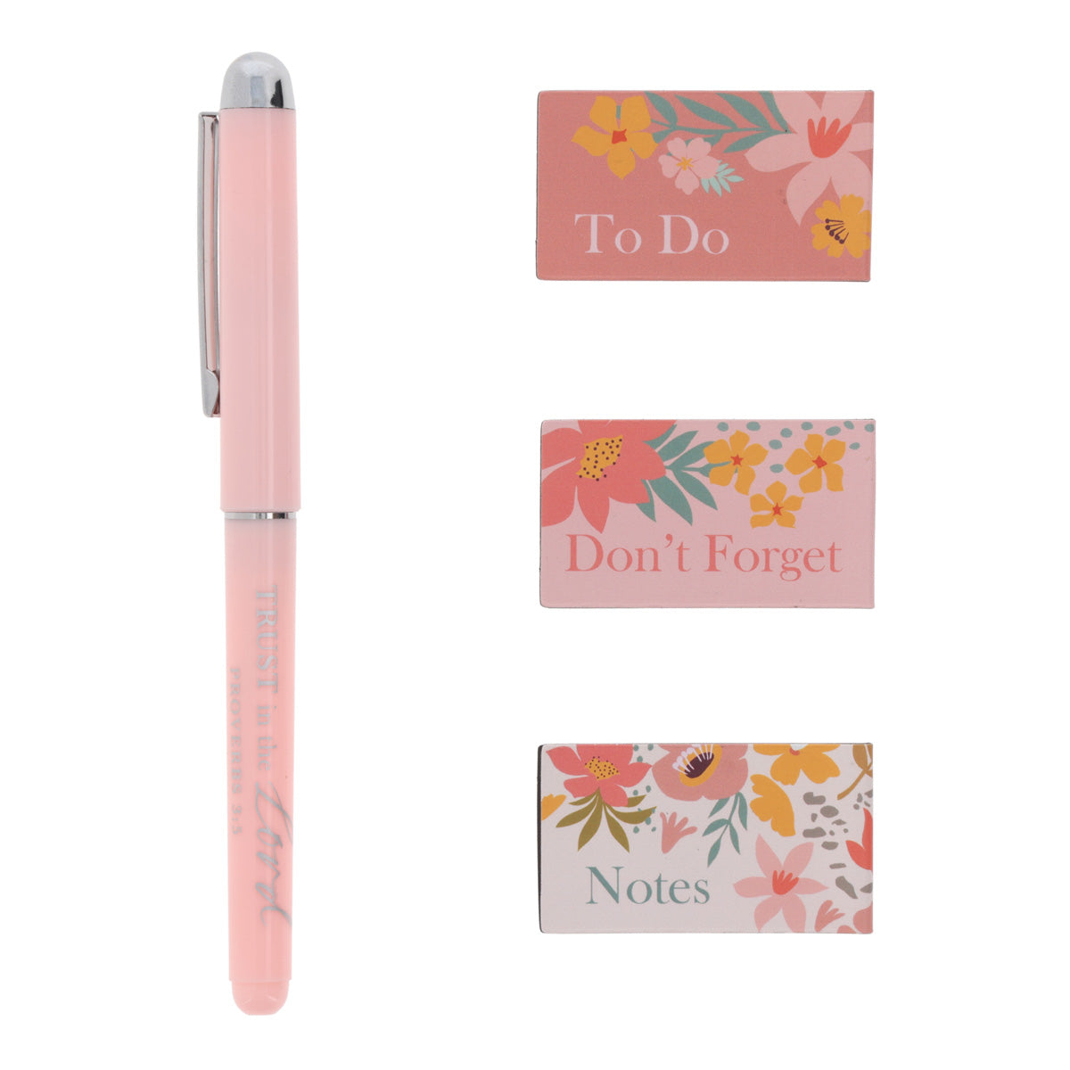 2027 Diary - General Christian Daily Planner for Women - Coral - Hardcover with Stationery Set