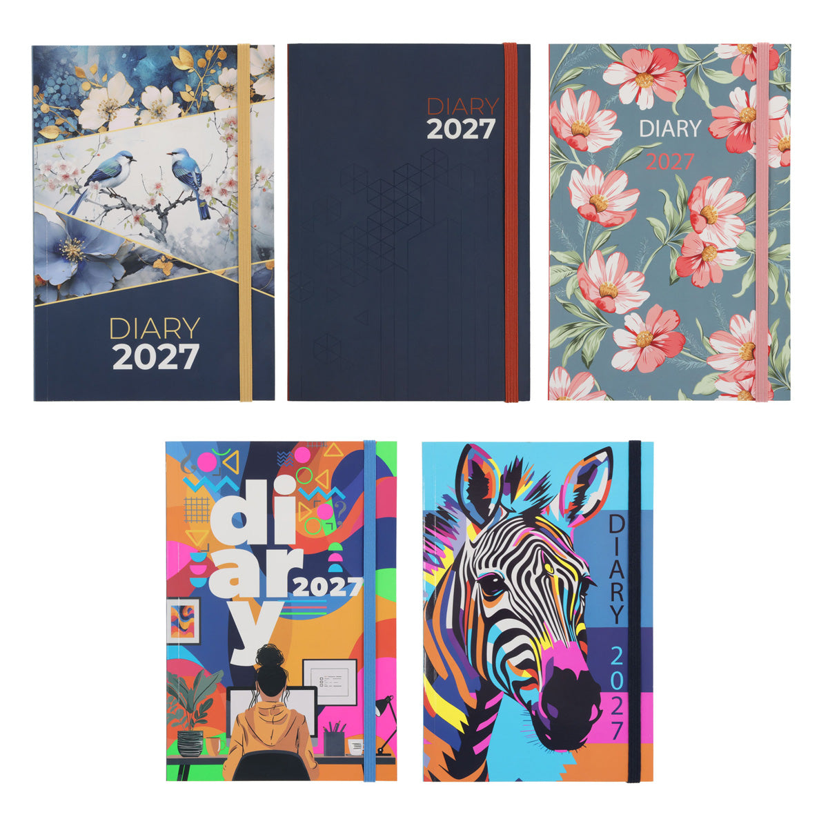 2027 A5 Diary - Daily Planner - Paperback