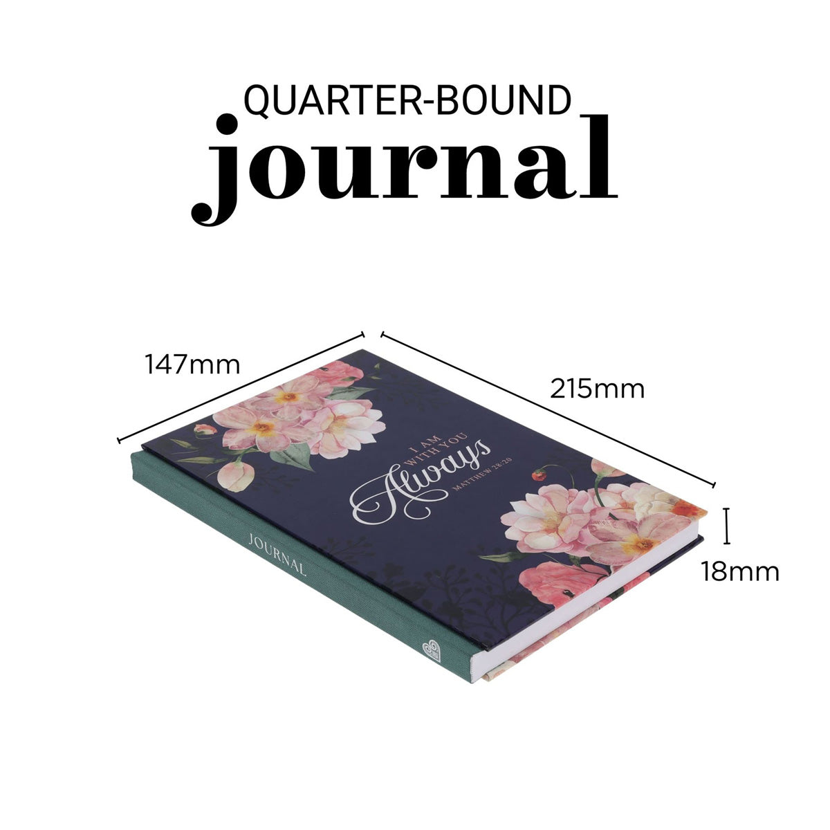 I Am with You Always A5 Quarter-Bound Hardcover Journal