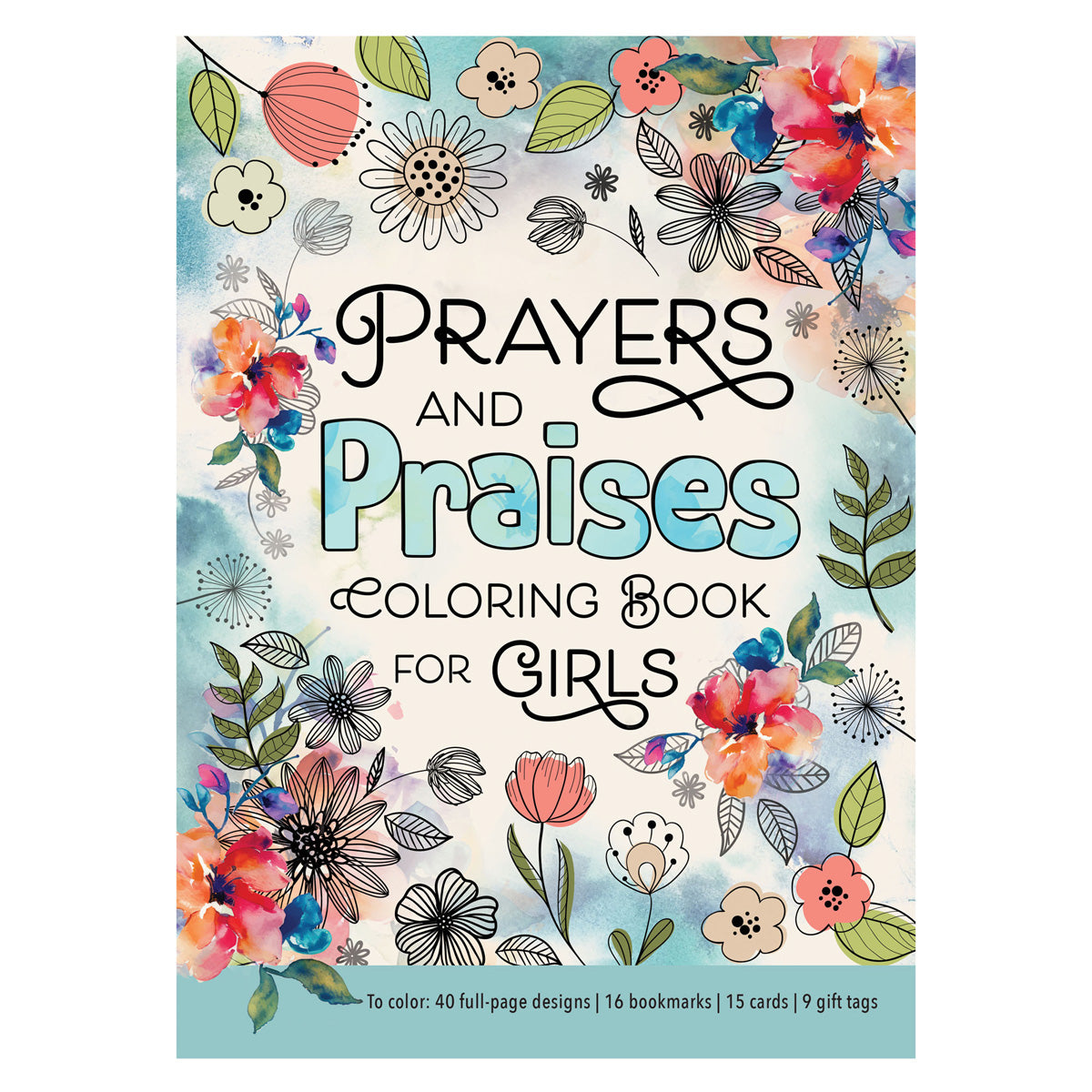 Prayers and Praises Coloring Book for Girls (Paperback)