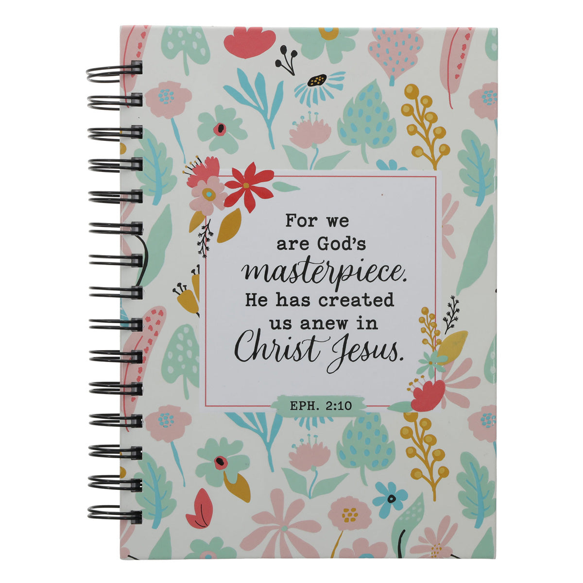 For We Are God's Masterpiece Hardcover Wirebound Journal