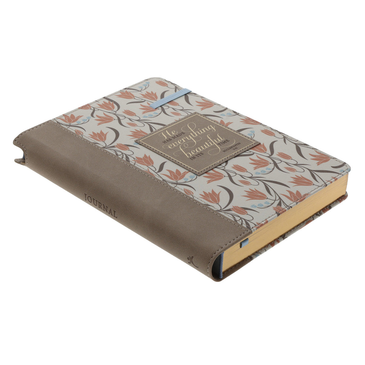 He Has Made Everything Beautiful Faux Leather Journal with Elastic Closure and Pen Holder