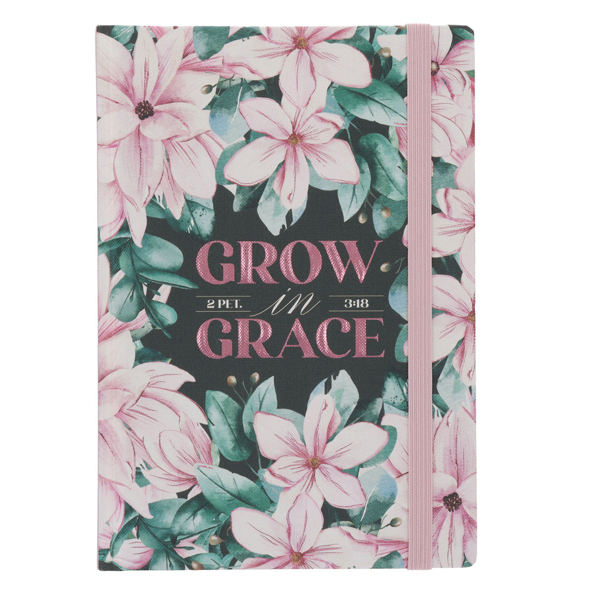 Grow in Grace Hardcover Journal with Elastic Closure