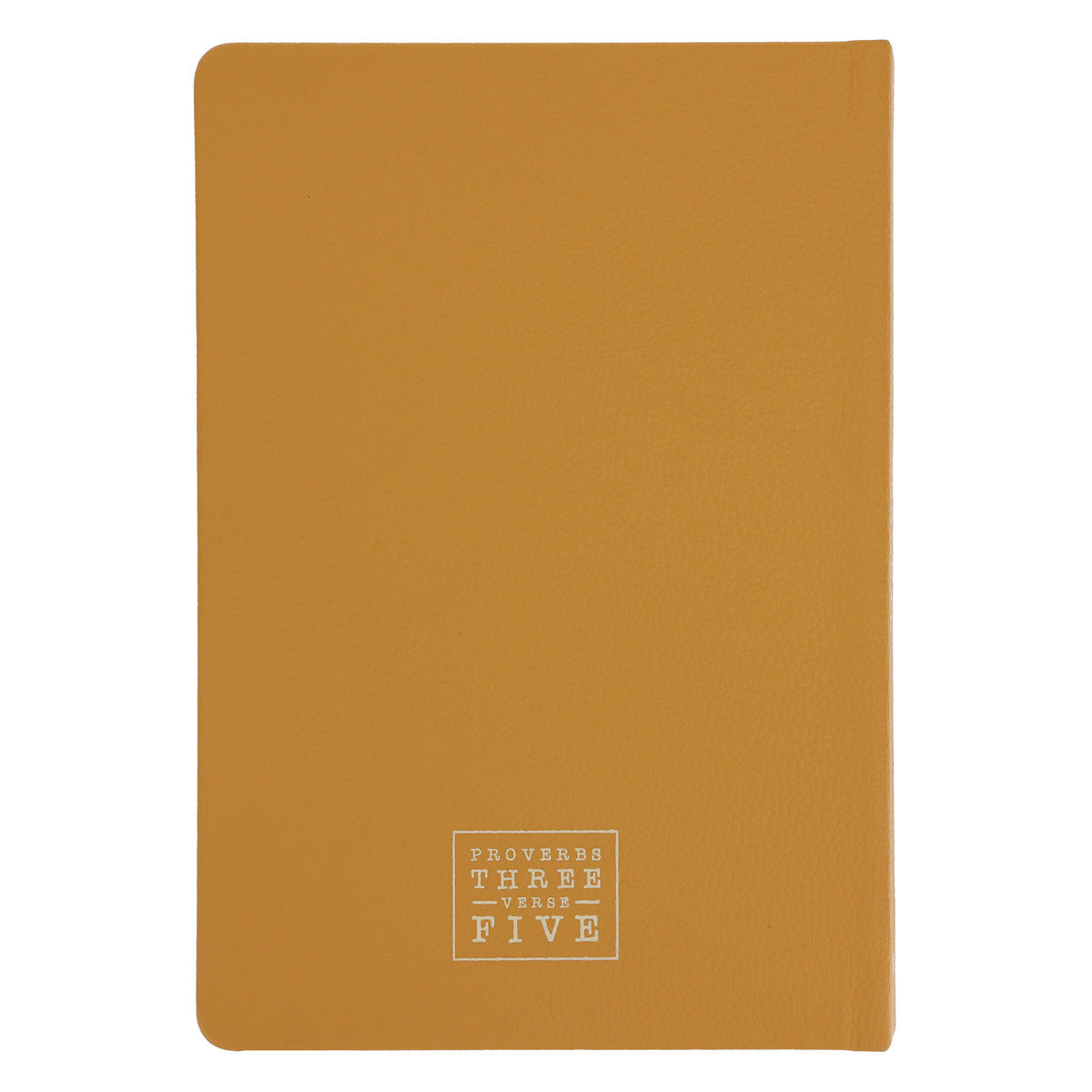 Trust in the Lord Mustard and Teal Hardcover Journal with Genuine Leather Spine
