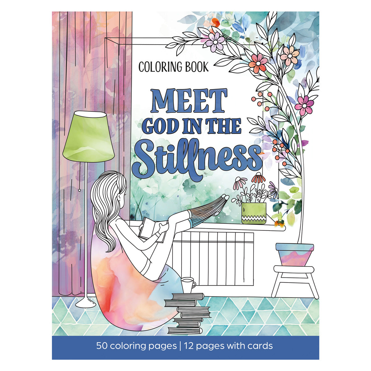 Meet God in the Stillness Coloring Book for Adults (Paperback)