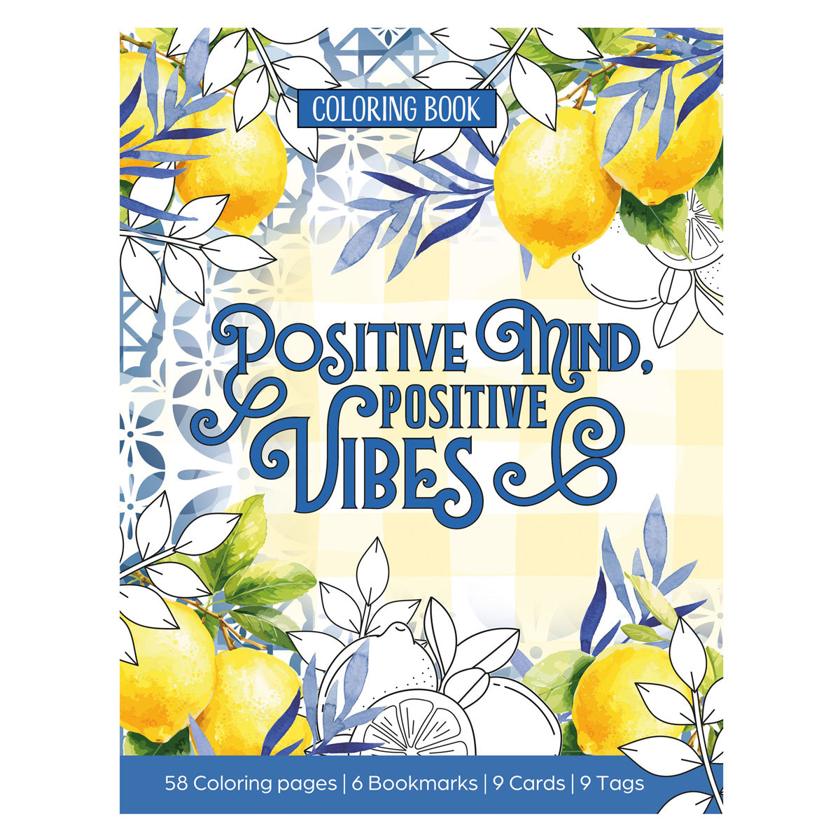 Positive Mind, Positive Vibes Coloring Book (Paperback)