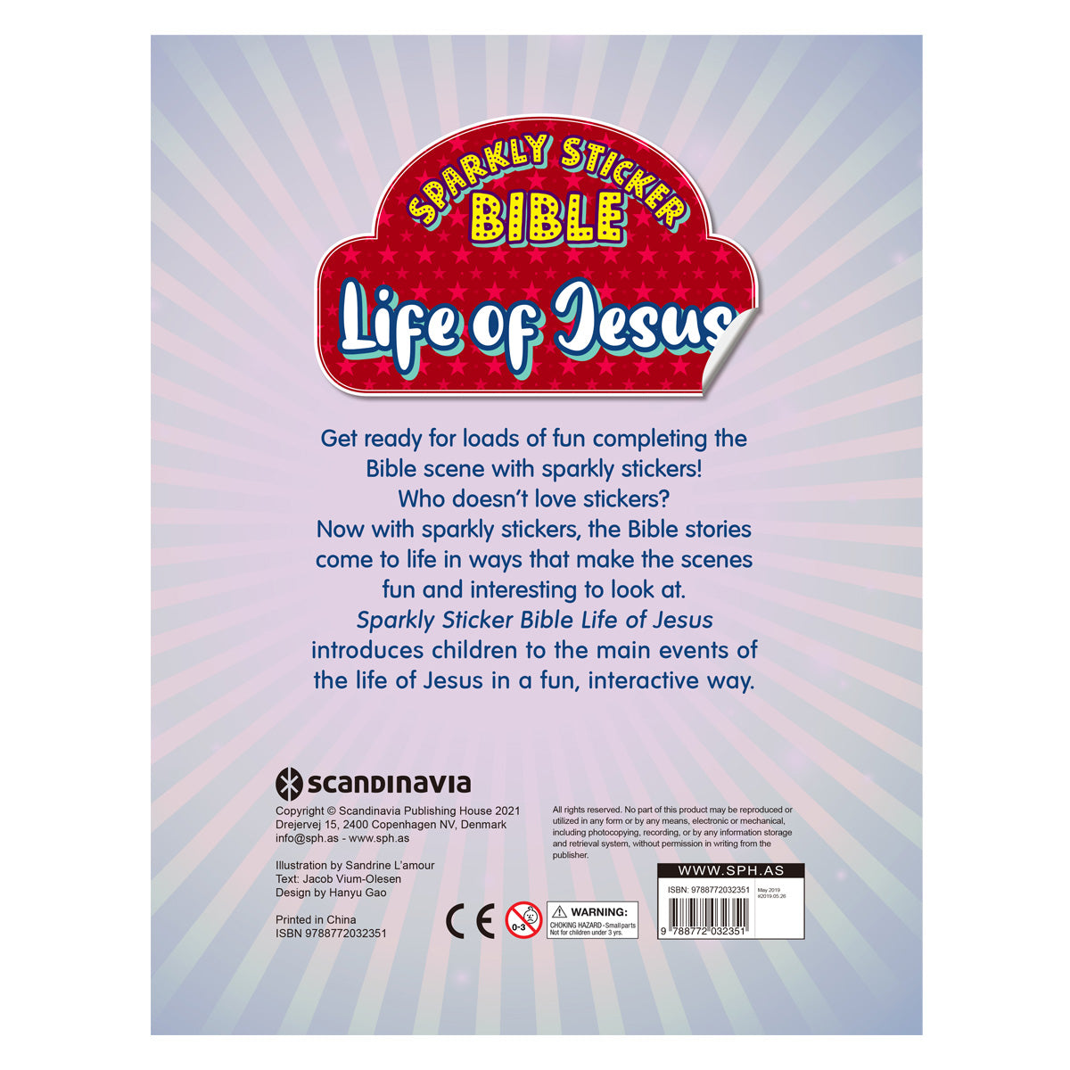 Life of Jesus - Sparkly Sticker Bible (Paperback)