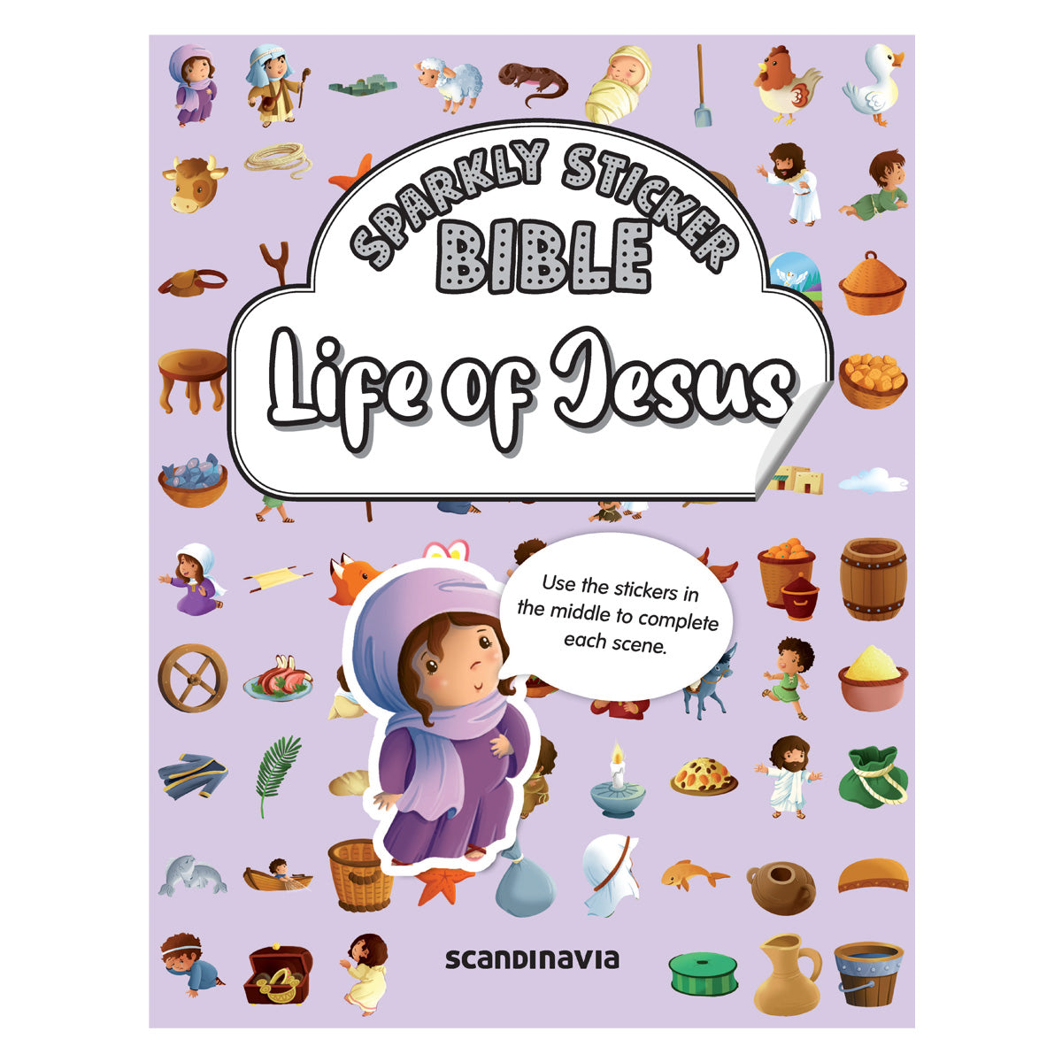 Life of Jesus - Sparkly Sticker Bible (Paperback)