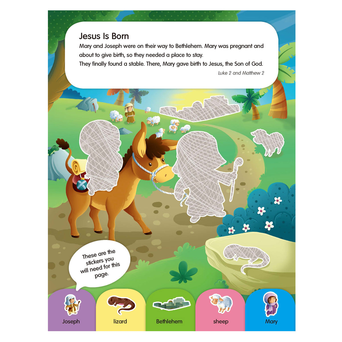 Life of Jesus - Sparkly Sticker Bible (Paperback)