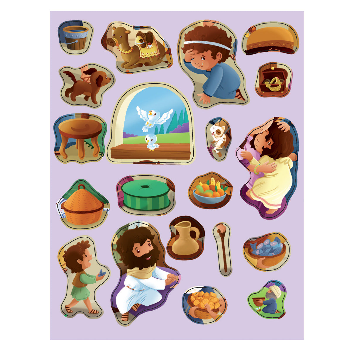 Life of Jesus - Sparkly Sticker Bible (Paperback)