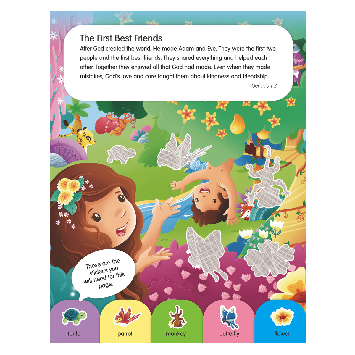 Friends - Sparkly Sticker Bible (Paperback)