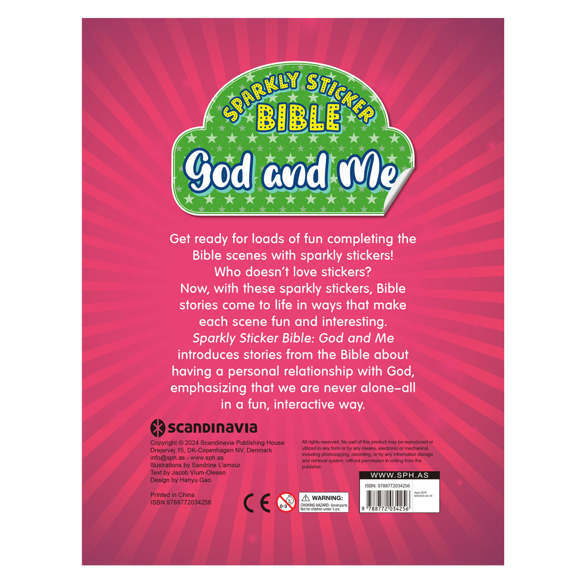 God and Me - Sparkly Sticker Bible (Paperback)