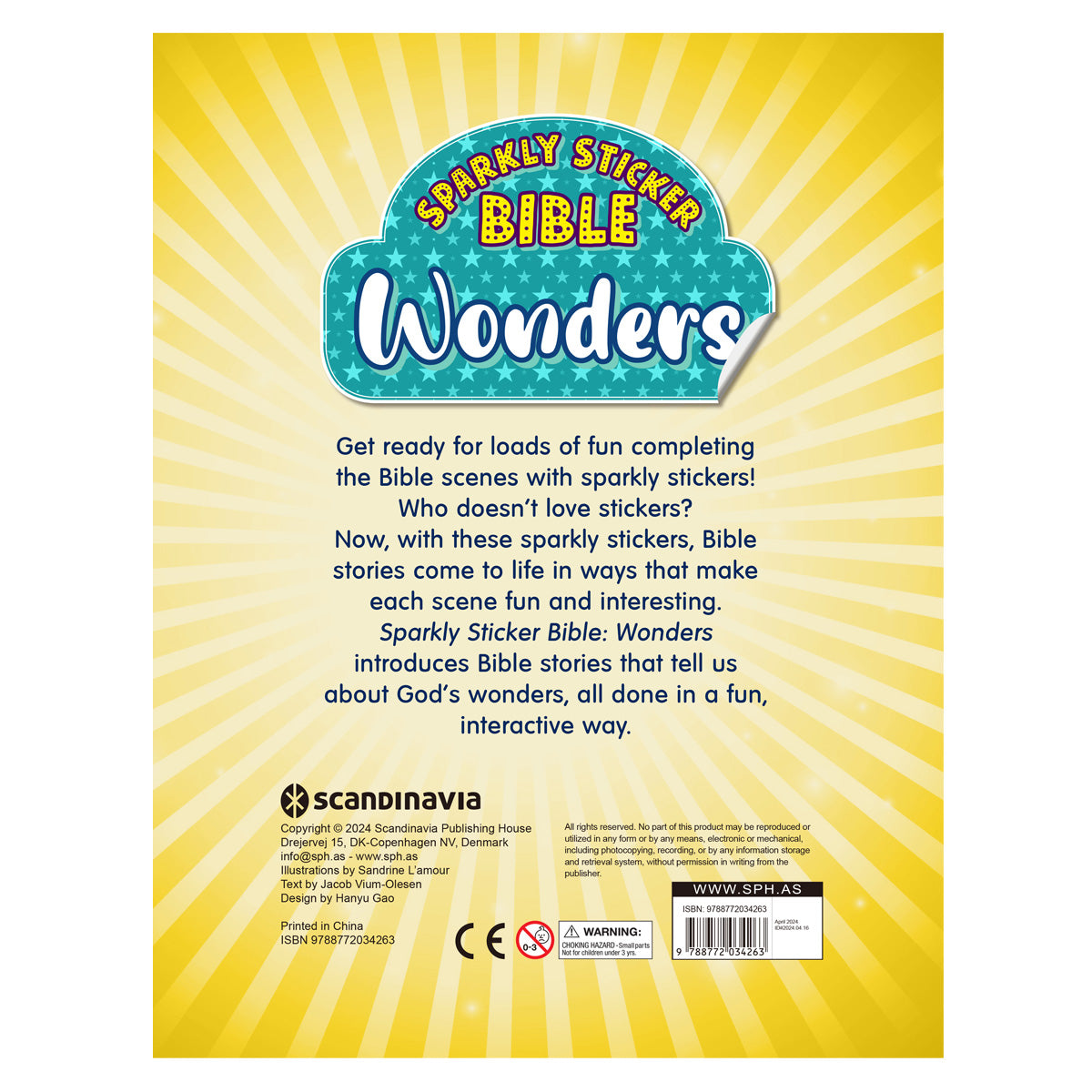 Wonders - Sparkly Sticker Bible (Paperback)