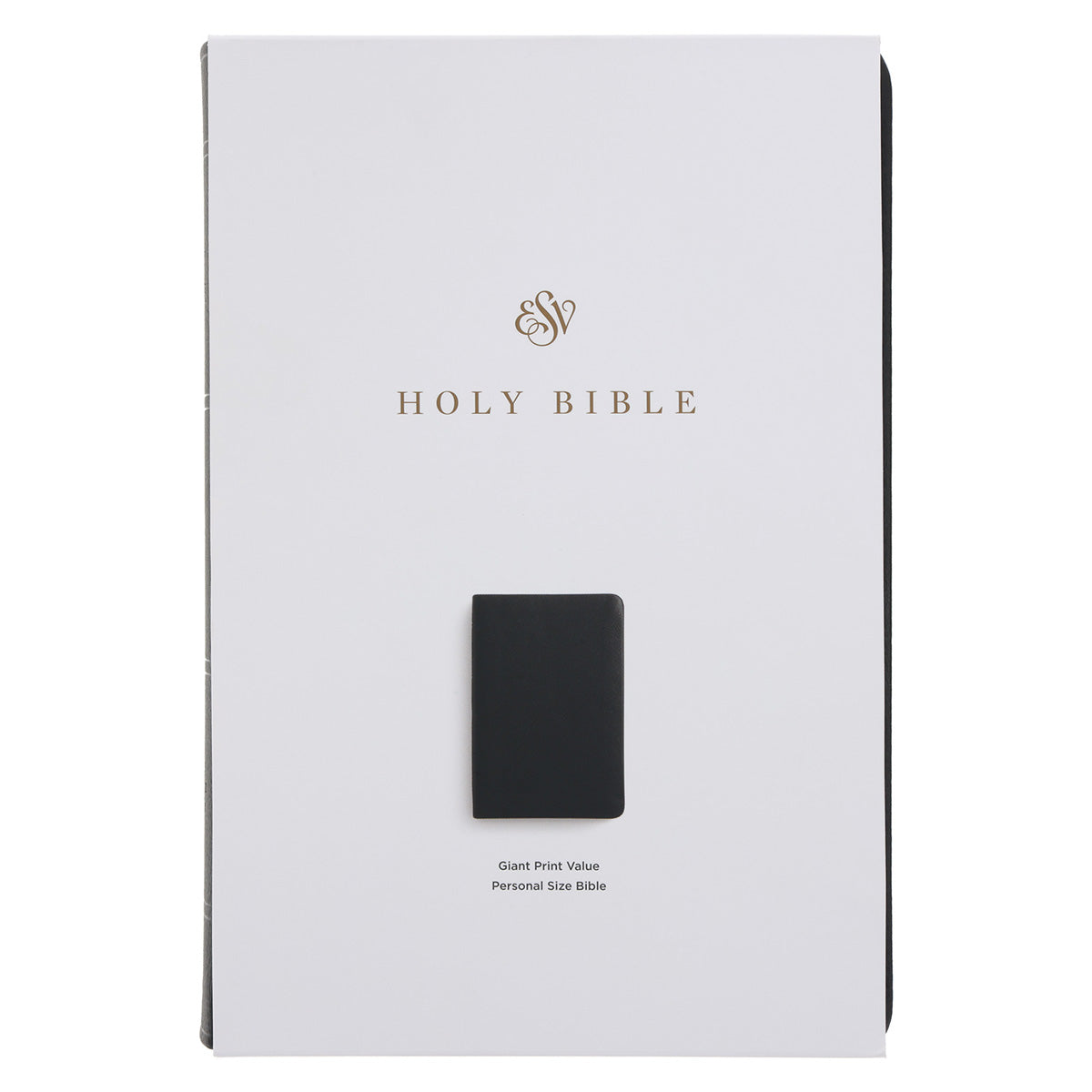 ESV Black Imitation Leather Value Personal Size Bible Giant Print