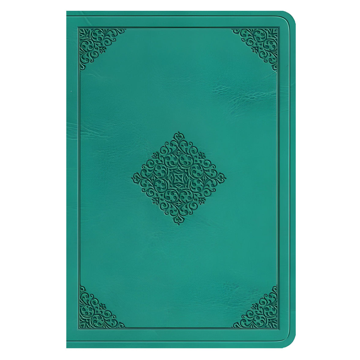 ESV Teal Ornament Design Imitation Leather Value Compact Bible Large Print