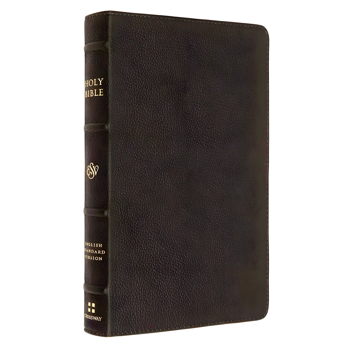 ESV Deep Brown Buffalo Leather Thinline Bible Red Letter