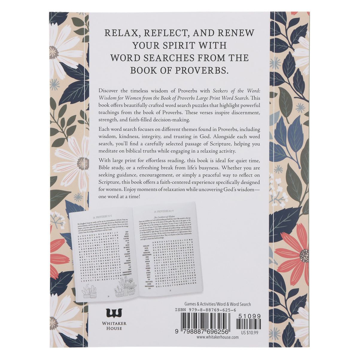Wisdom for Women from the Book of Proverbs Large Print Word Search: 100 Puzzles PB