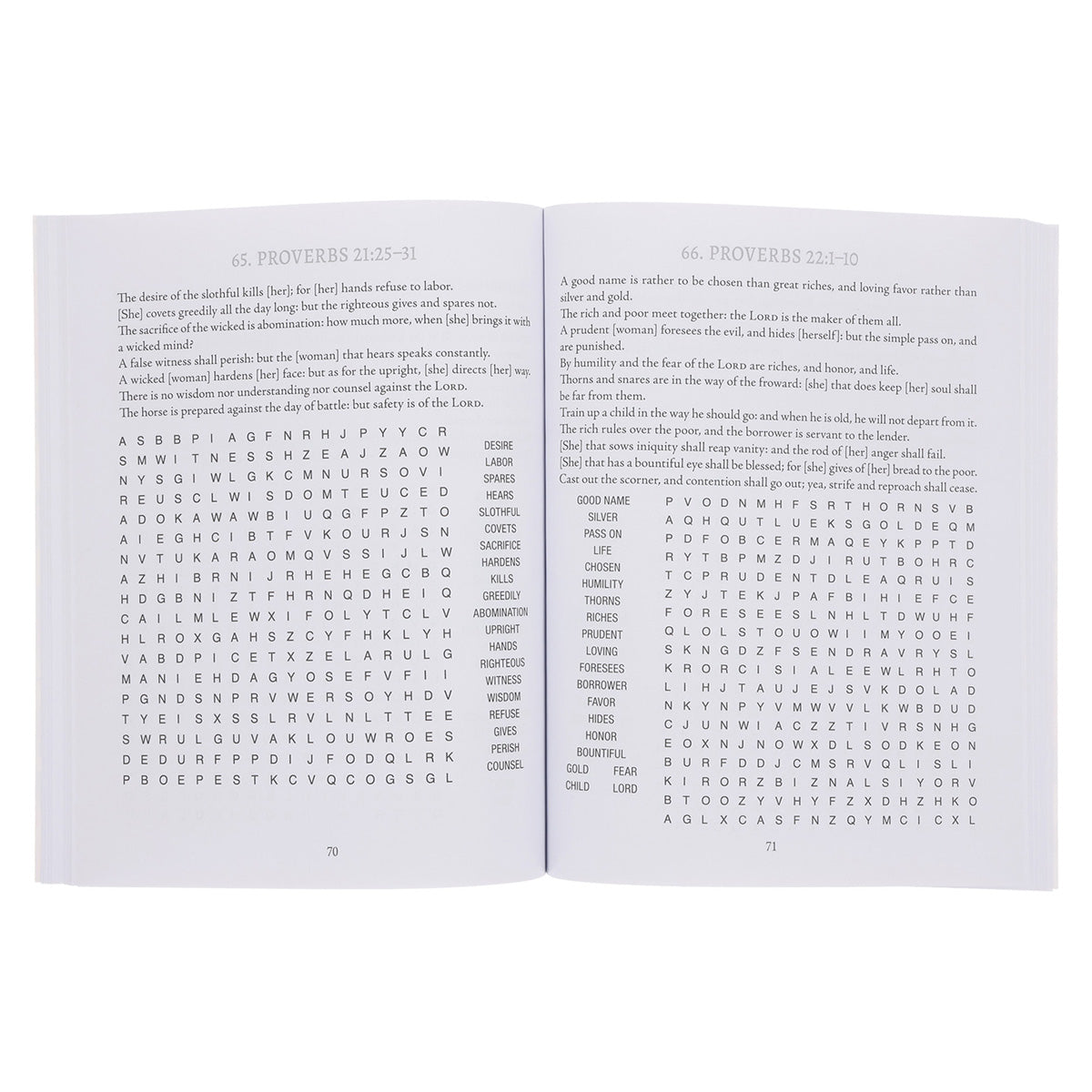 Wisdom for Women from the Book of Proverbs Large Print Word Search: 100 Puzzles PB