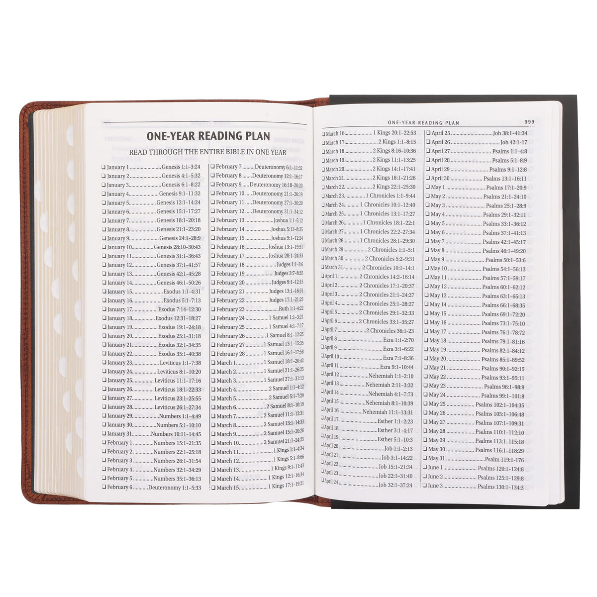 KJV Brown Genuine Leather Flexcover Deluxe Gift Bible Indexed