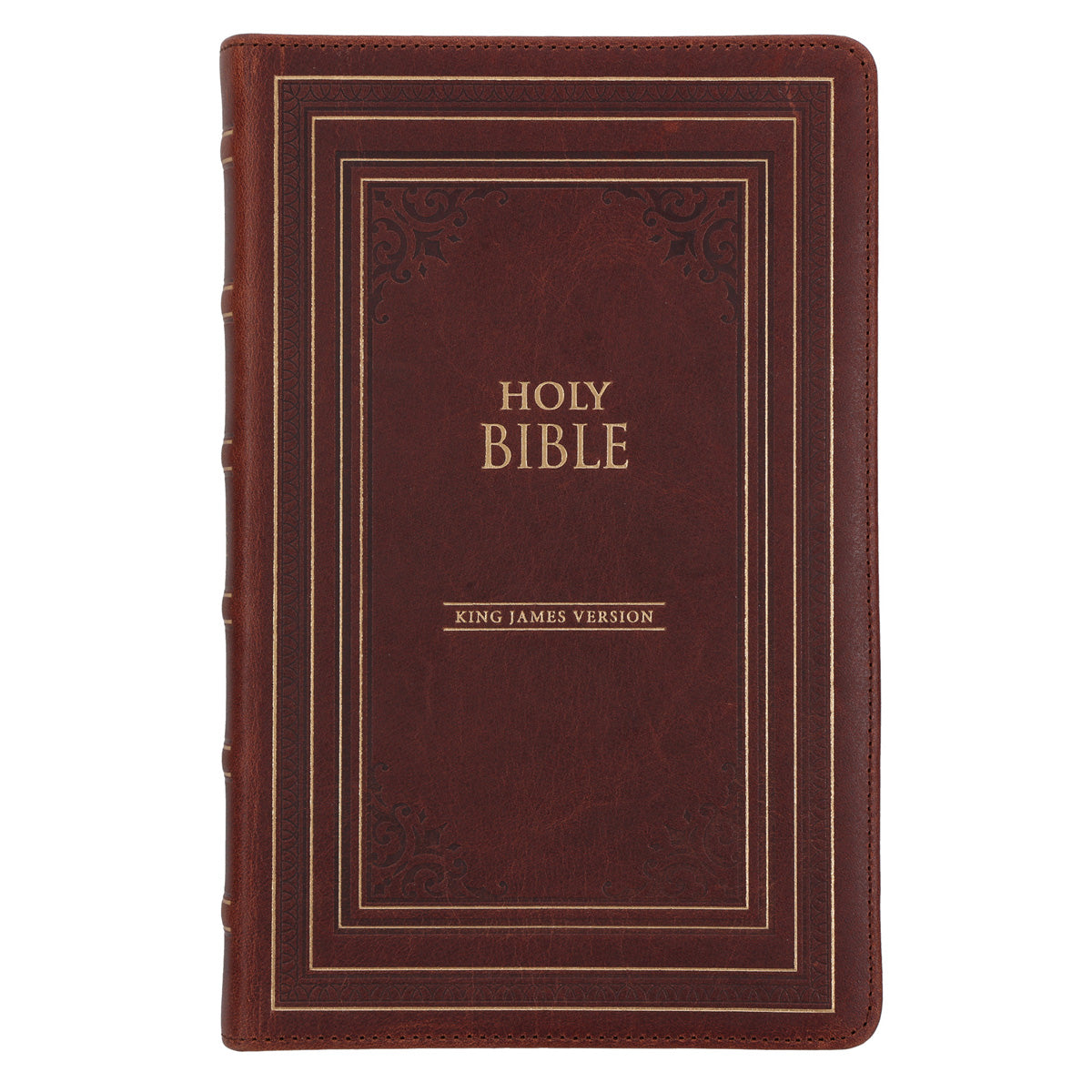 KJV Brown Genuine Leather Flexcover Deluxe Gift Bible Indexed