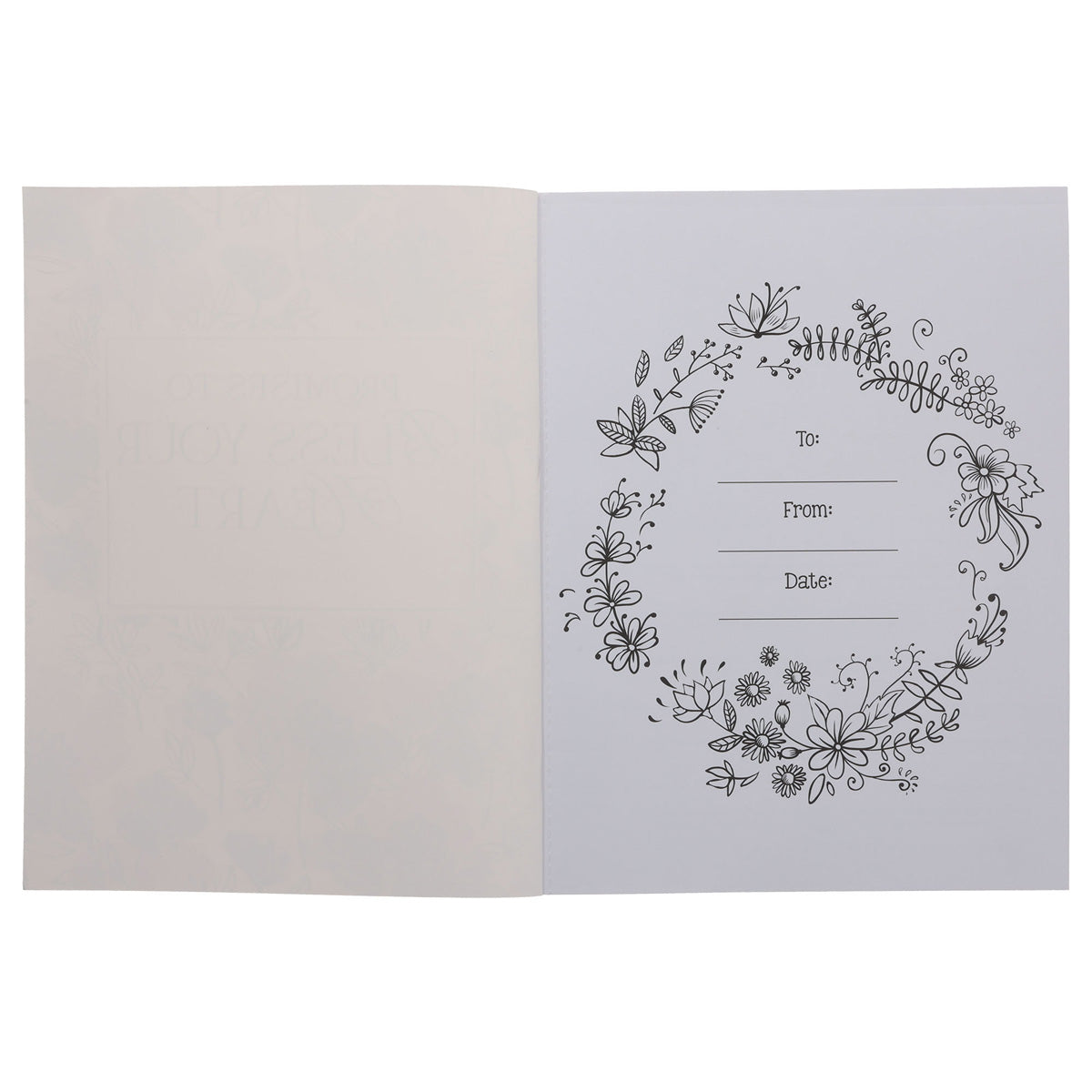 Promises to Bless Your Heart Purple Floral Coloring Book (Paperback)