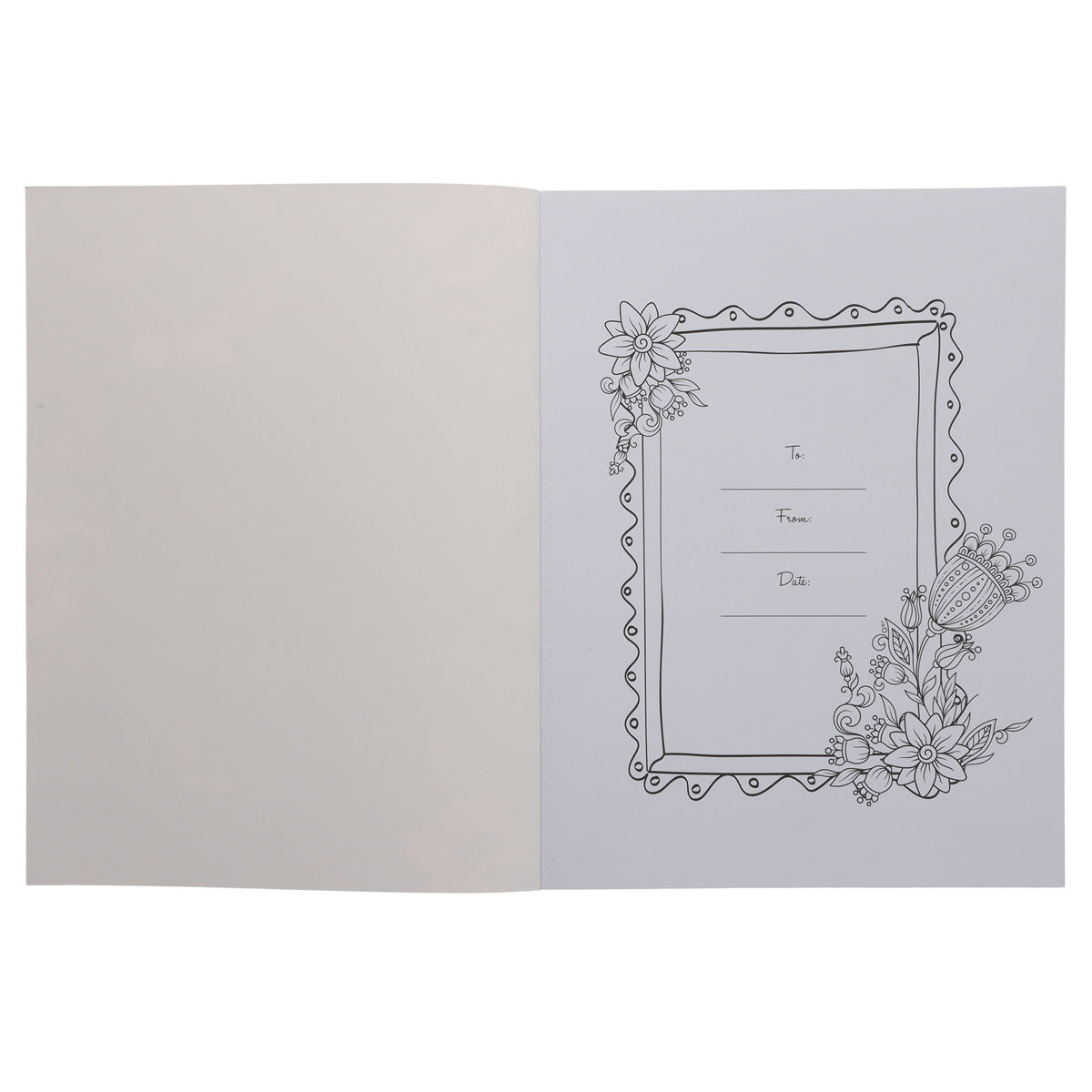 A Garland of Grace Floral Burgundy Coloring Book (Paperback)