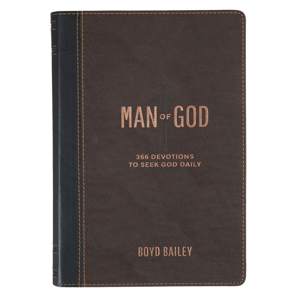 Man of God: 366 Devotions to Seek God Daily (Faux Leather)