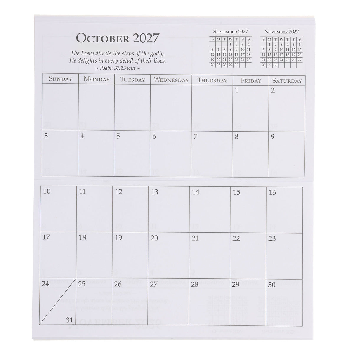 2027 Diary - Daily Planner - Walk by Faith