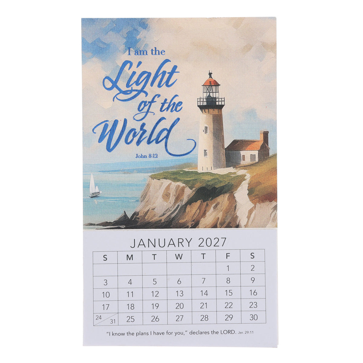 2027 Mini Magnetic Calendar - I Am the Light of the World