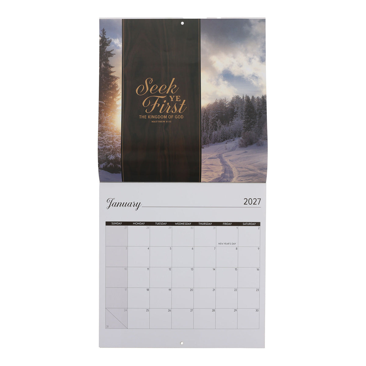 2027 Calendar - Your Word Is a Lamp to My Feet and a Light to My Path
