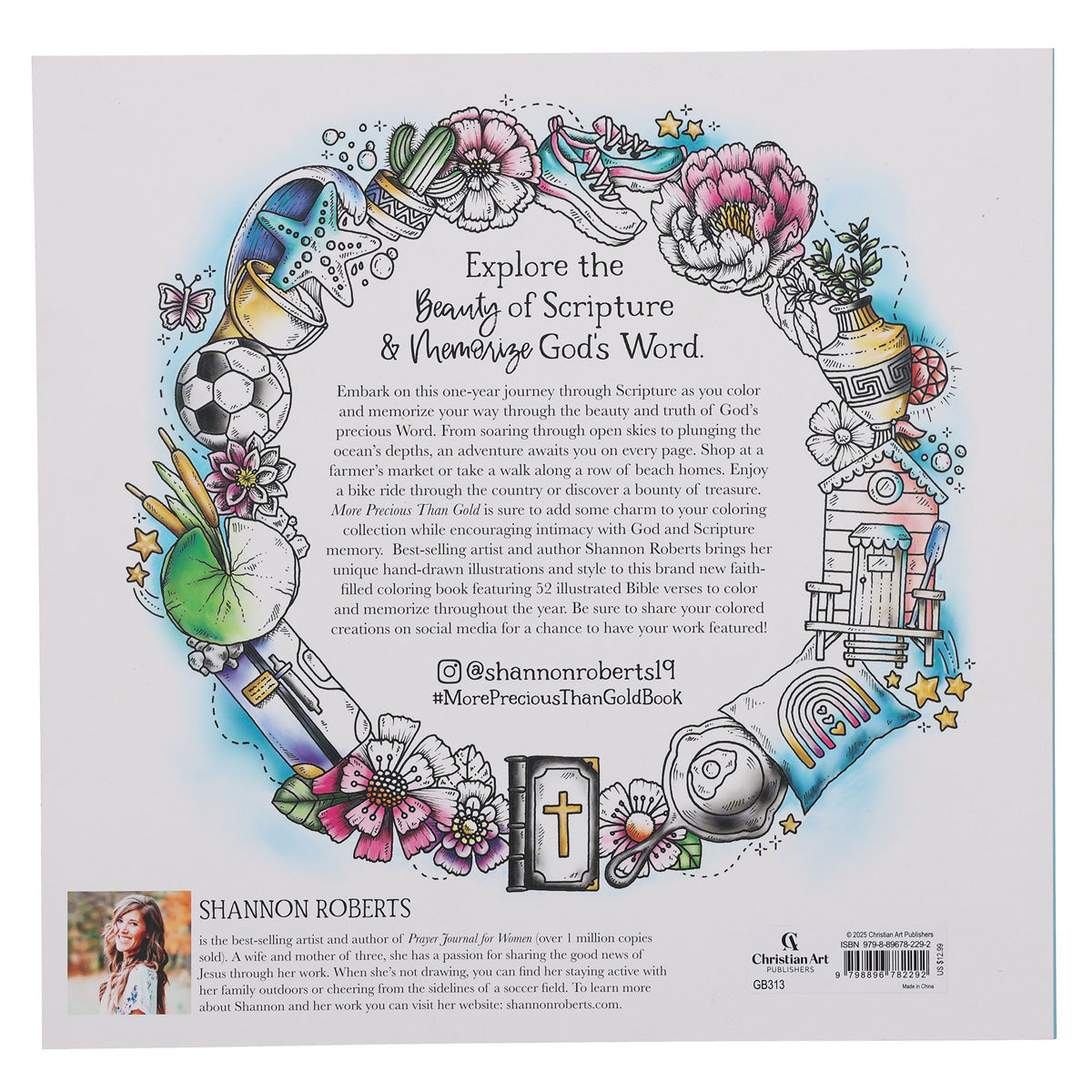 More Precious than Gold: A 52-Week Scripture Coloring Adventure & Memory Book PB