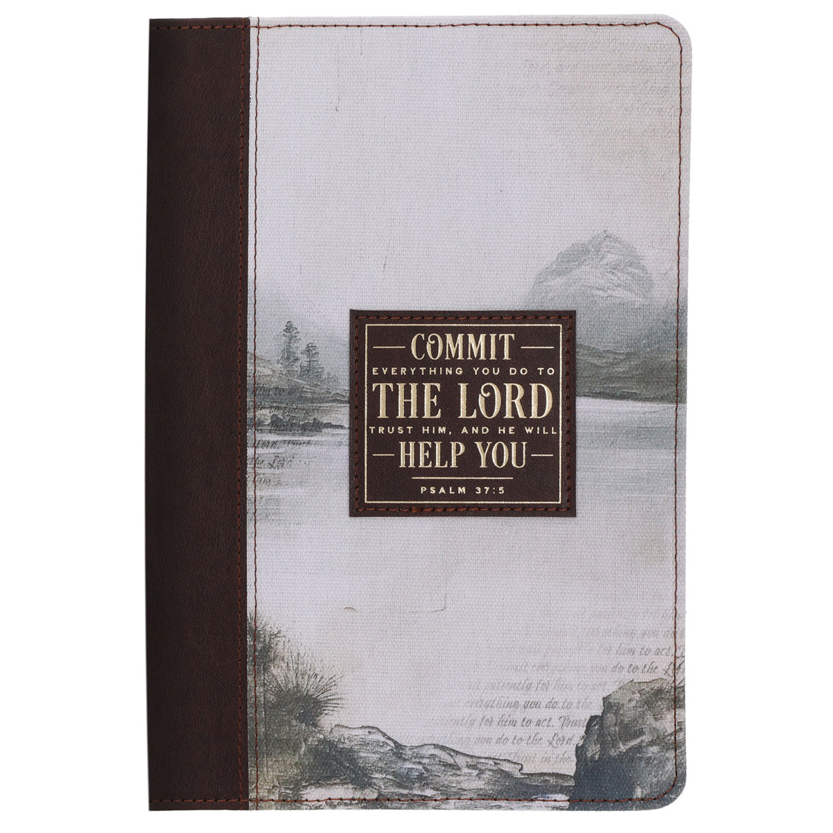 Commit Everything You Do to the Lord Faux Leather Journal