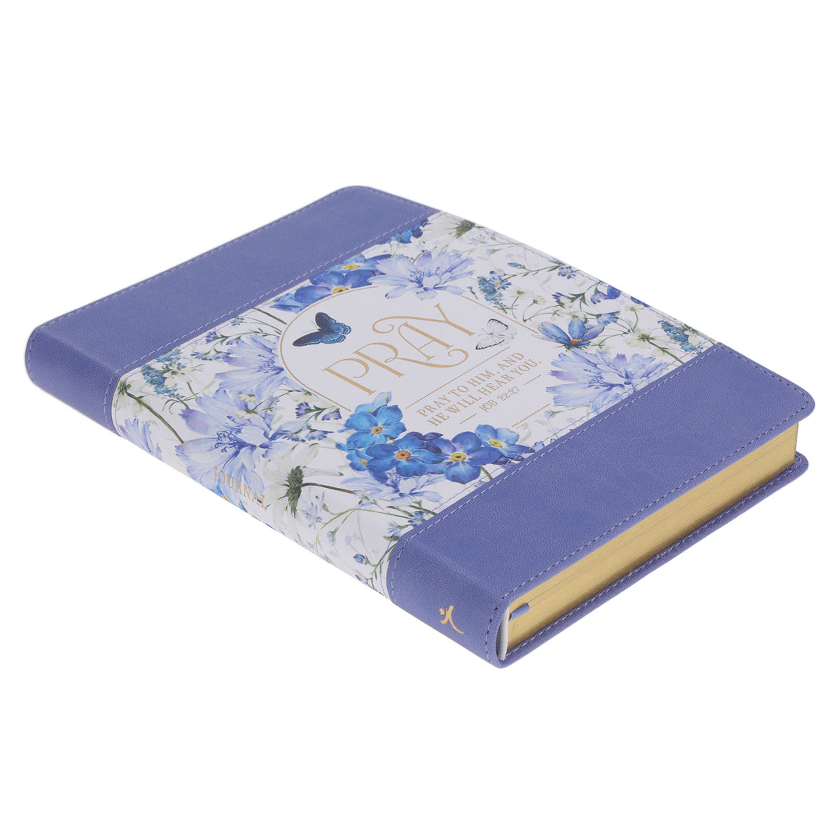 Pray to Him, and He Will Hear You Faux Leather Journal