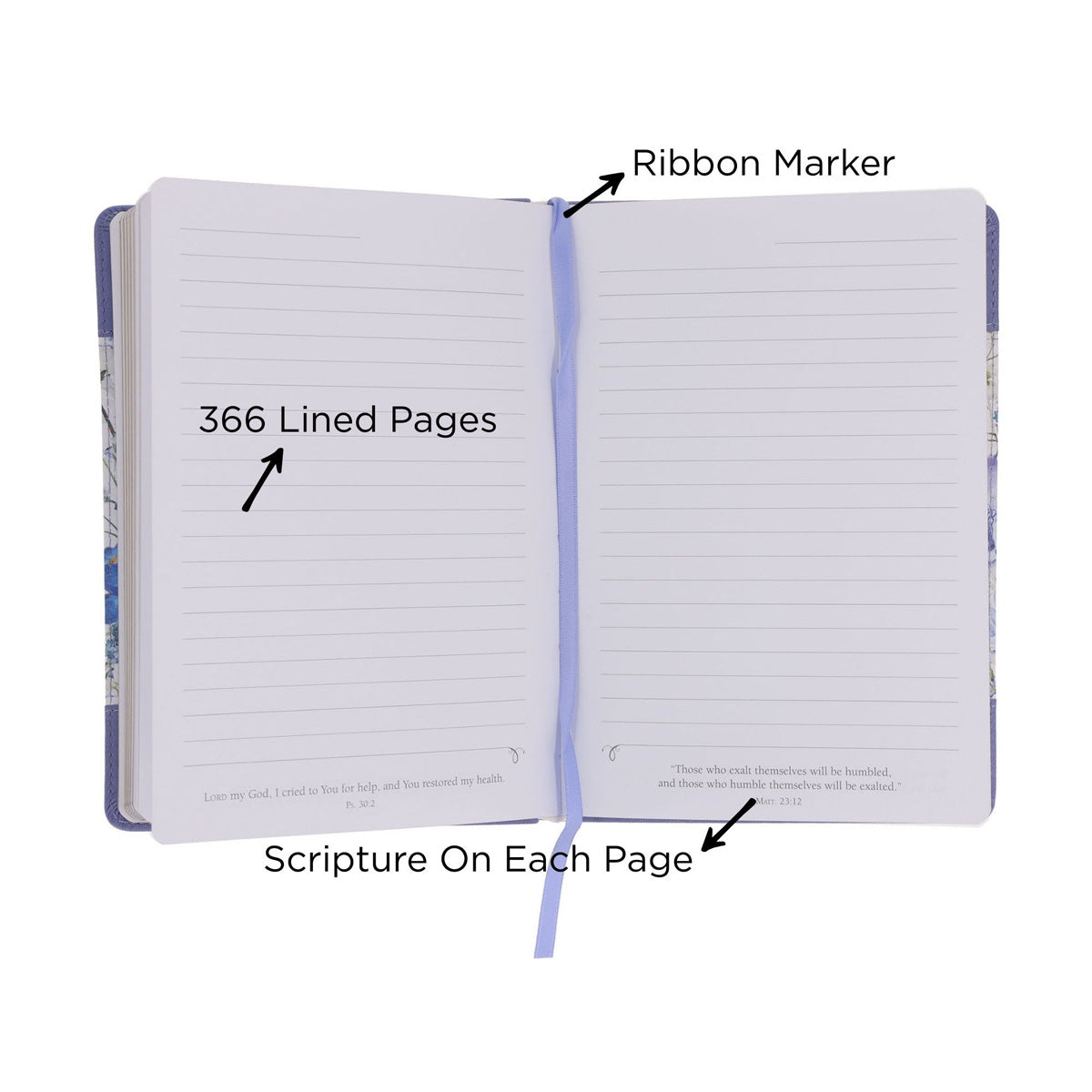 Pray to Him, and He Will Hear You Faux Leather Journal
