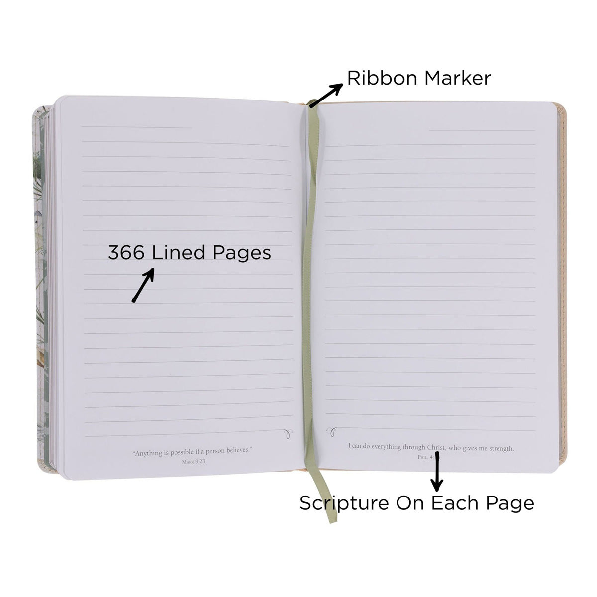 Be Still and Know That I Am God Faux Leather Journal