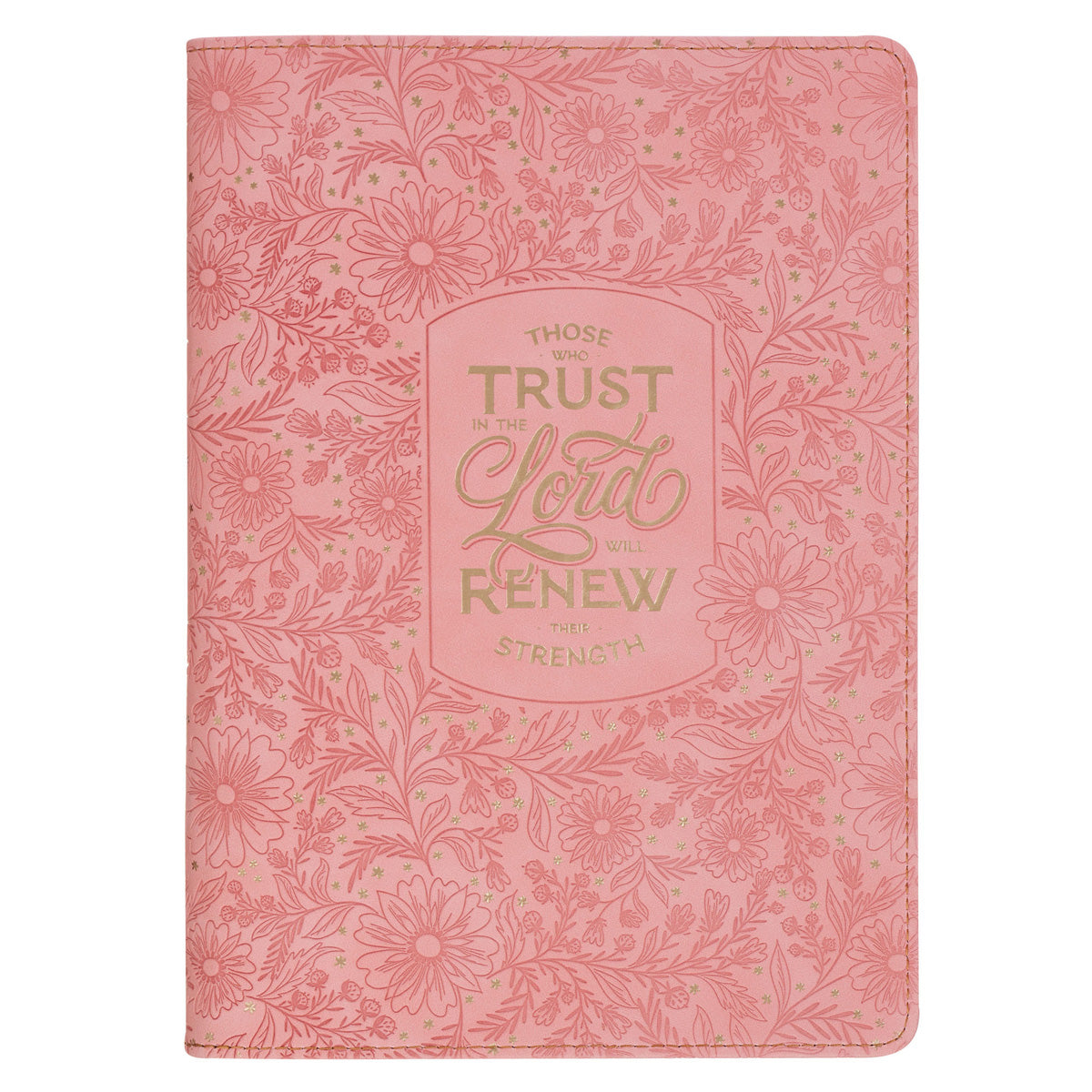 Those Who Trust in the Lord Faux Leather Journal with Zipped Closure