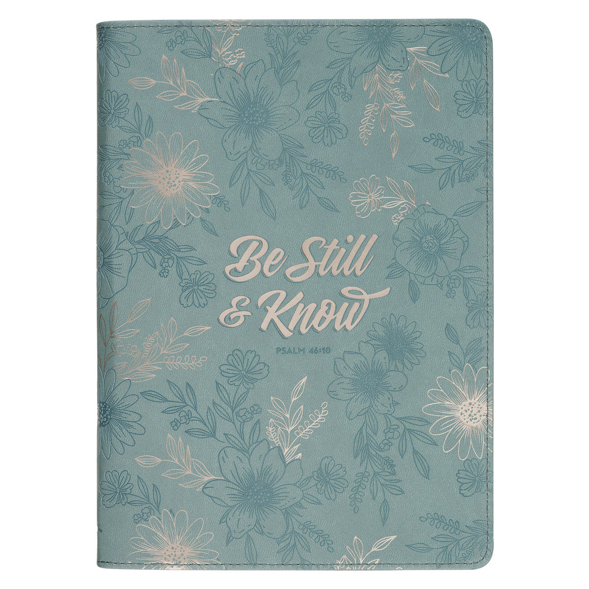 Be Still and Know Faux Leather Journal with Zipped Closure