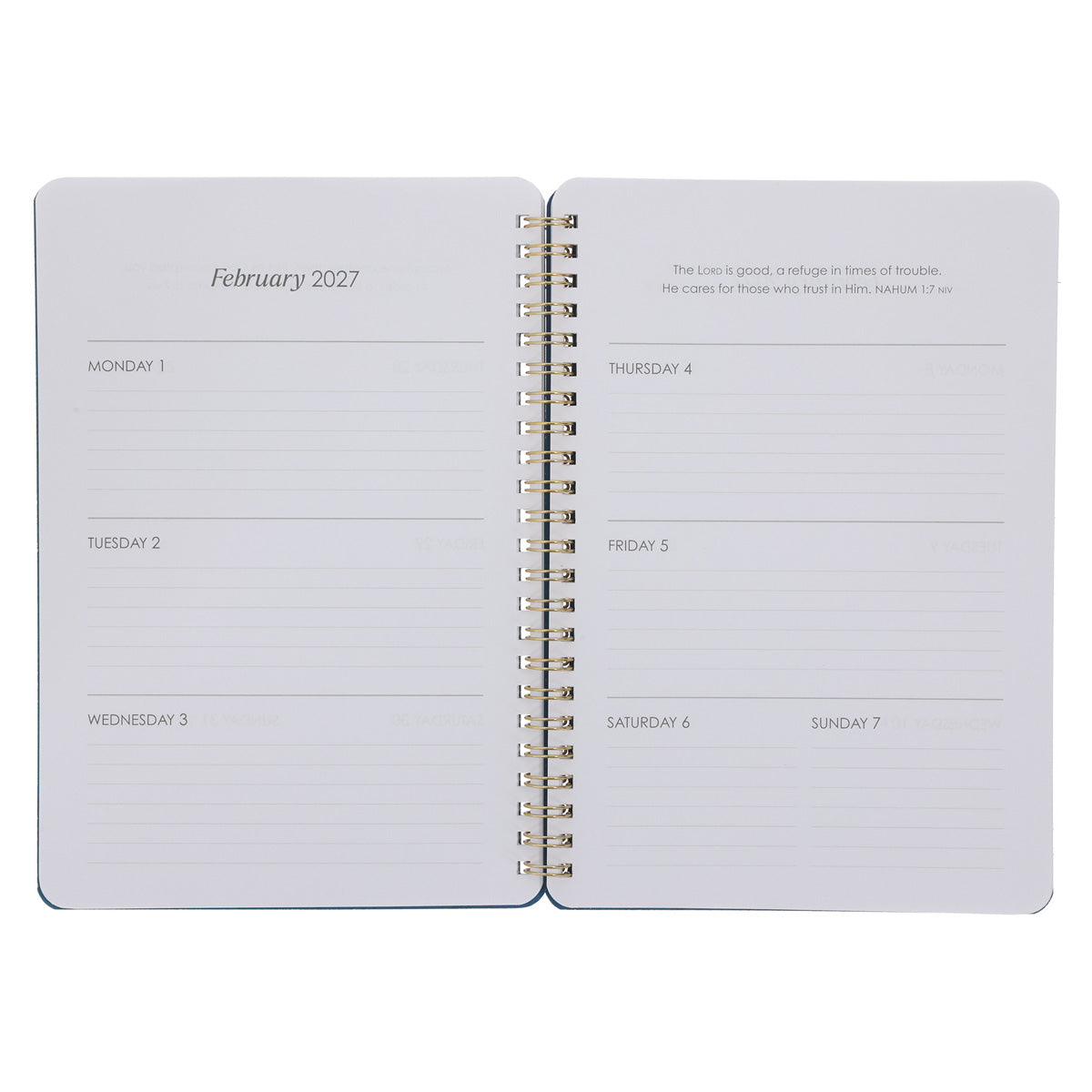 2027 Diary - Daily Planner - Amazing Grace - Wirebound