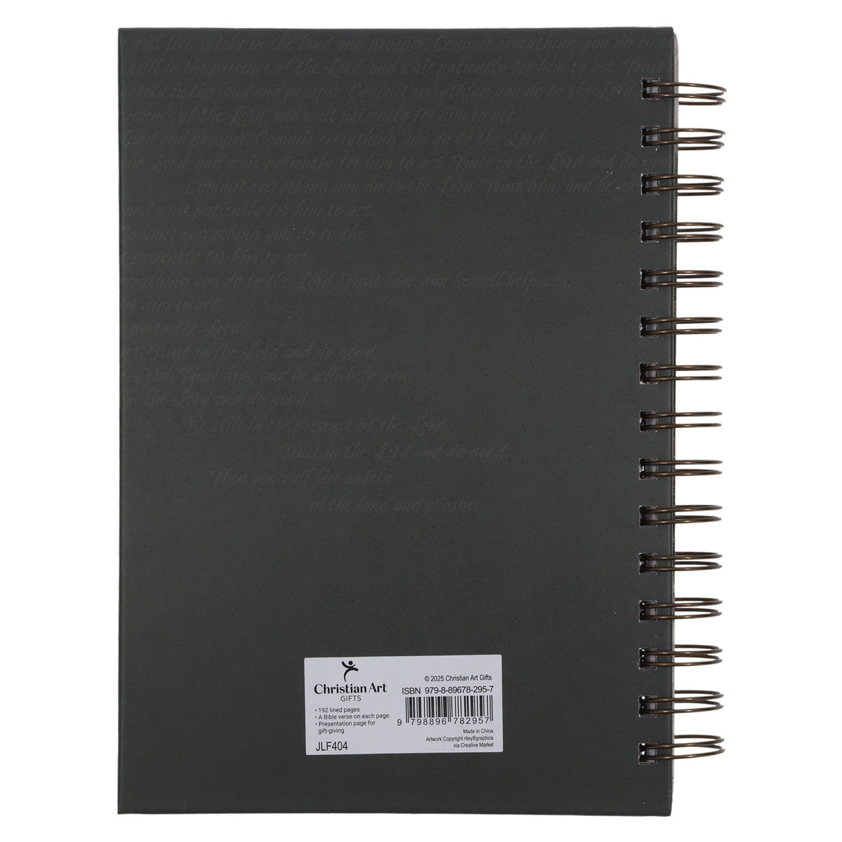 Trust in the Lord and do Good Hardcover Wirebound Journal