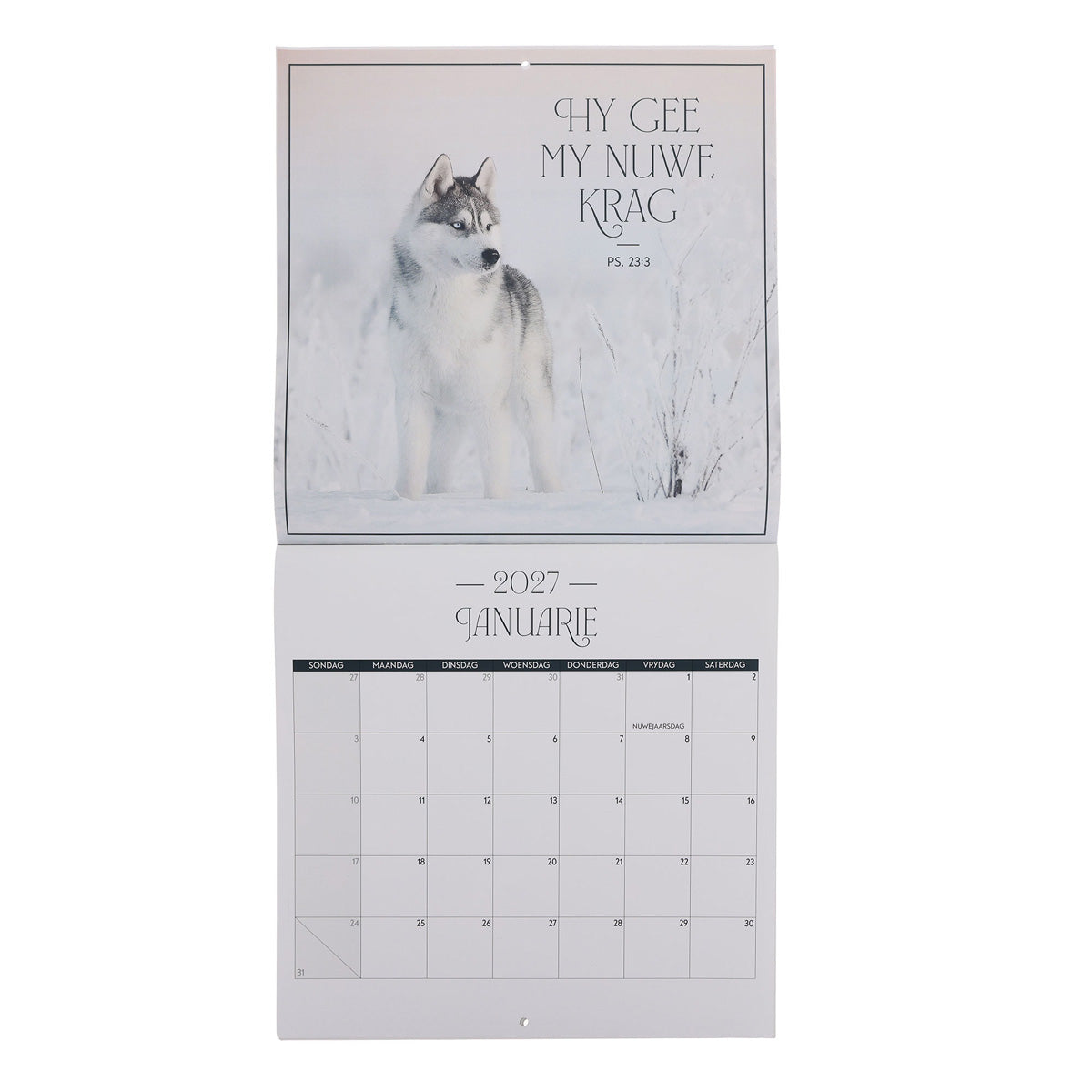 2027 Kalender - Wees Altyd Bly