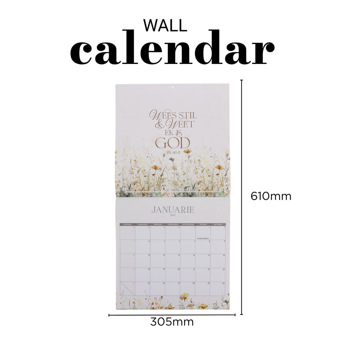 2027 Kalender - Dit Is die Dag Wat die Here Gemaak Het