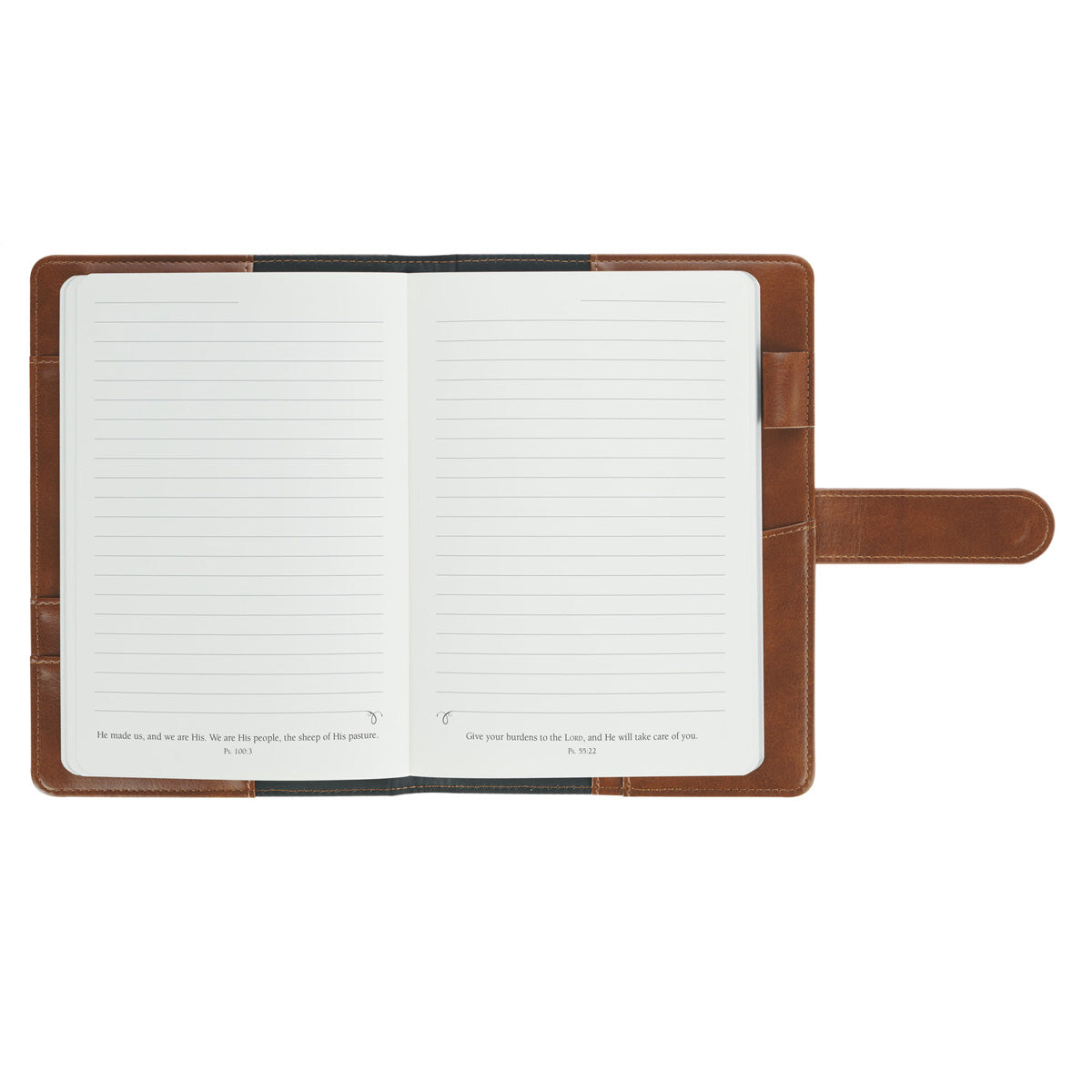 Stand Firm in the Faith Faux Leather Journal with Elastic Pen Holder and Magnetic Closure