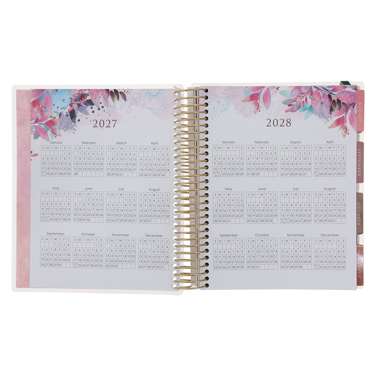 2027 Diary - 18-Month Planner for Women - He Restores My Soul - Wirebound