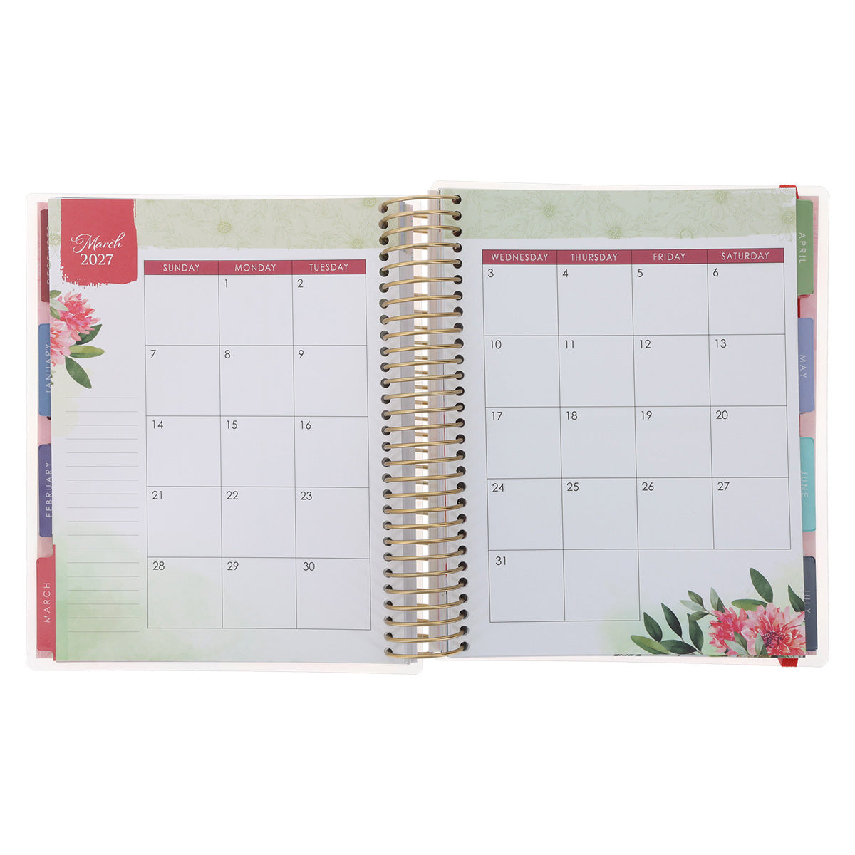 2027 Diary - 18-Month Planner for Women - Everything Beautiful - Wirebound