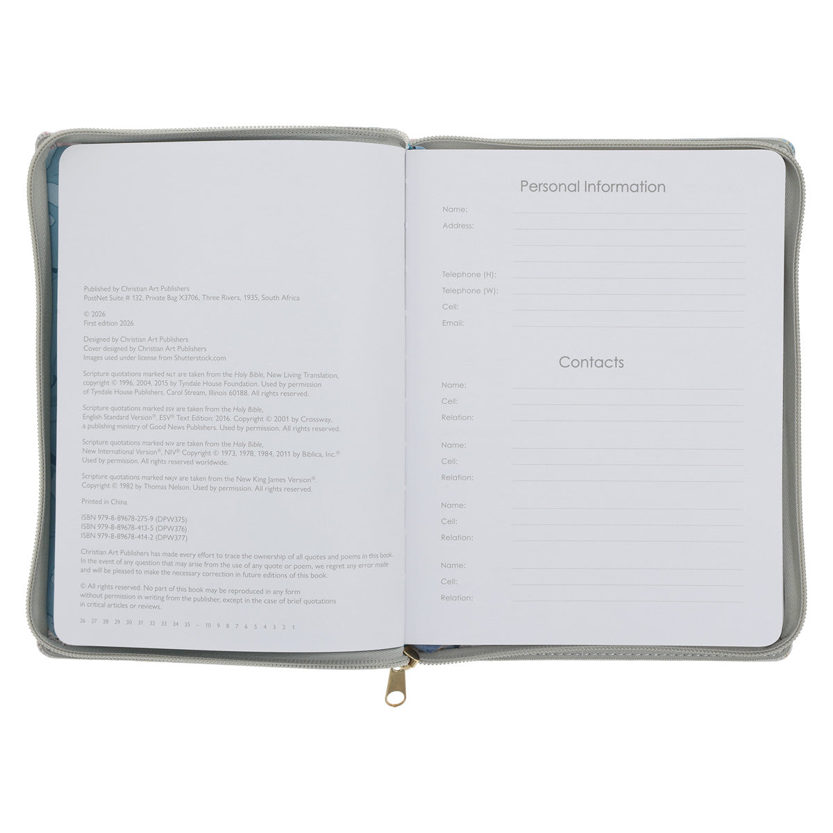 2027 Diary - 18-Month Planner for Women - All Things - Faux Leather with Zip