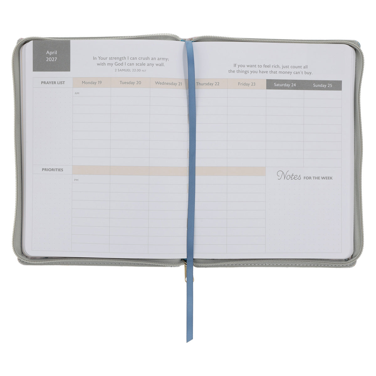 2027 Diary - 18-Month Planner for Women - All Things - Faux Leather with Zip